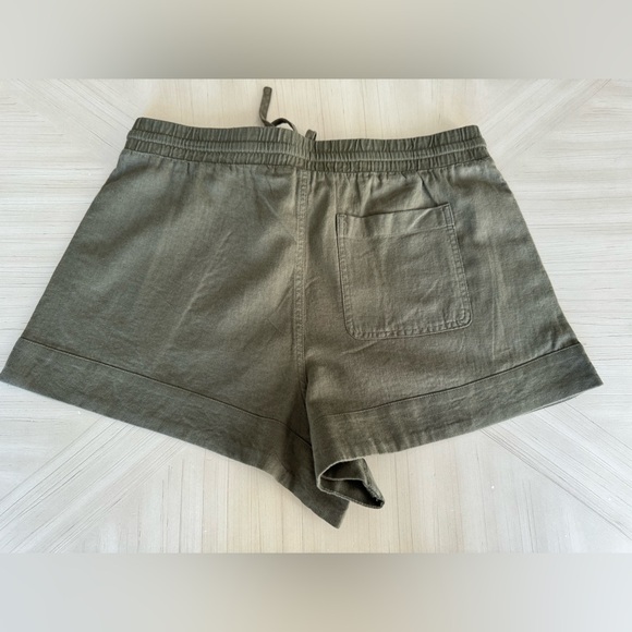 Universal Thread Olive Green Linen-Blend Shorts – Size Medium - Picture 8 of 11